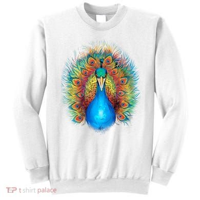 Colorful Peacock Art Sweatshirt