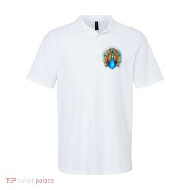 Colorful Peacock Art Polo