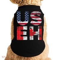 Canadian Pride American USA USEH US Flag Canada Doggie Tank thumb 0