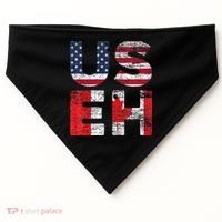 Canadian Pride American USA USEH US Flag Canada USA-Made Doggie Bandana thumb 0