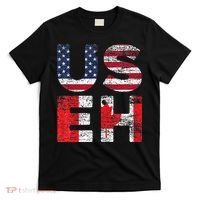 Canadian Pride American USA USEH US Flag Canada T-Shirt thumb 0