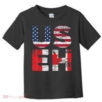Canadian Pride American USA USEH US Flag Canada Toddler T-Shirt thumb 0
