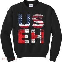 Canadian Pride American USA USEH US Flag Canada Kids Sweatshirt thumb 0