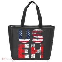 Canadian Pride American USA USEH US Flag Canada Tote Bag thumb 0