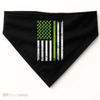 Cool Pickle Art Gag Dill Pickle Costume USA-Made Doggie Bandana thumb 0