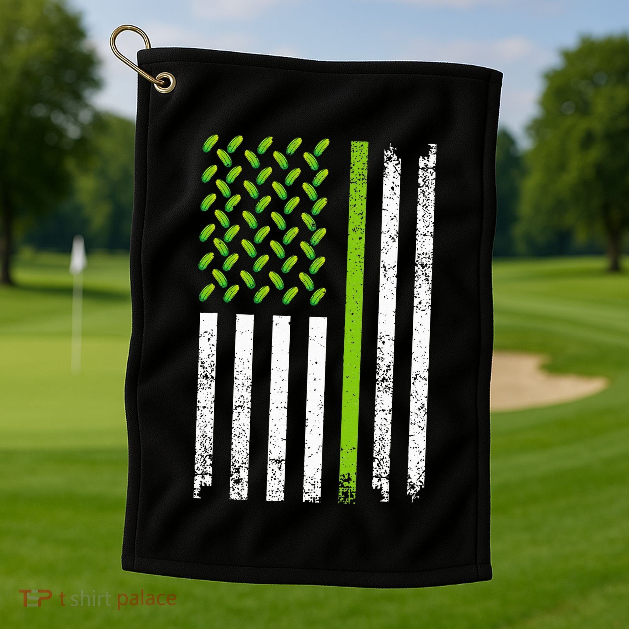 Cool Pickle Art Gag Dill Pickle Costume Golf Towel