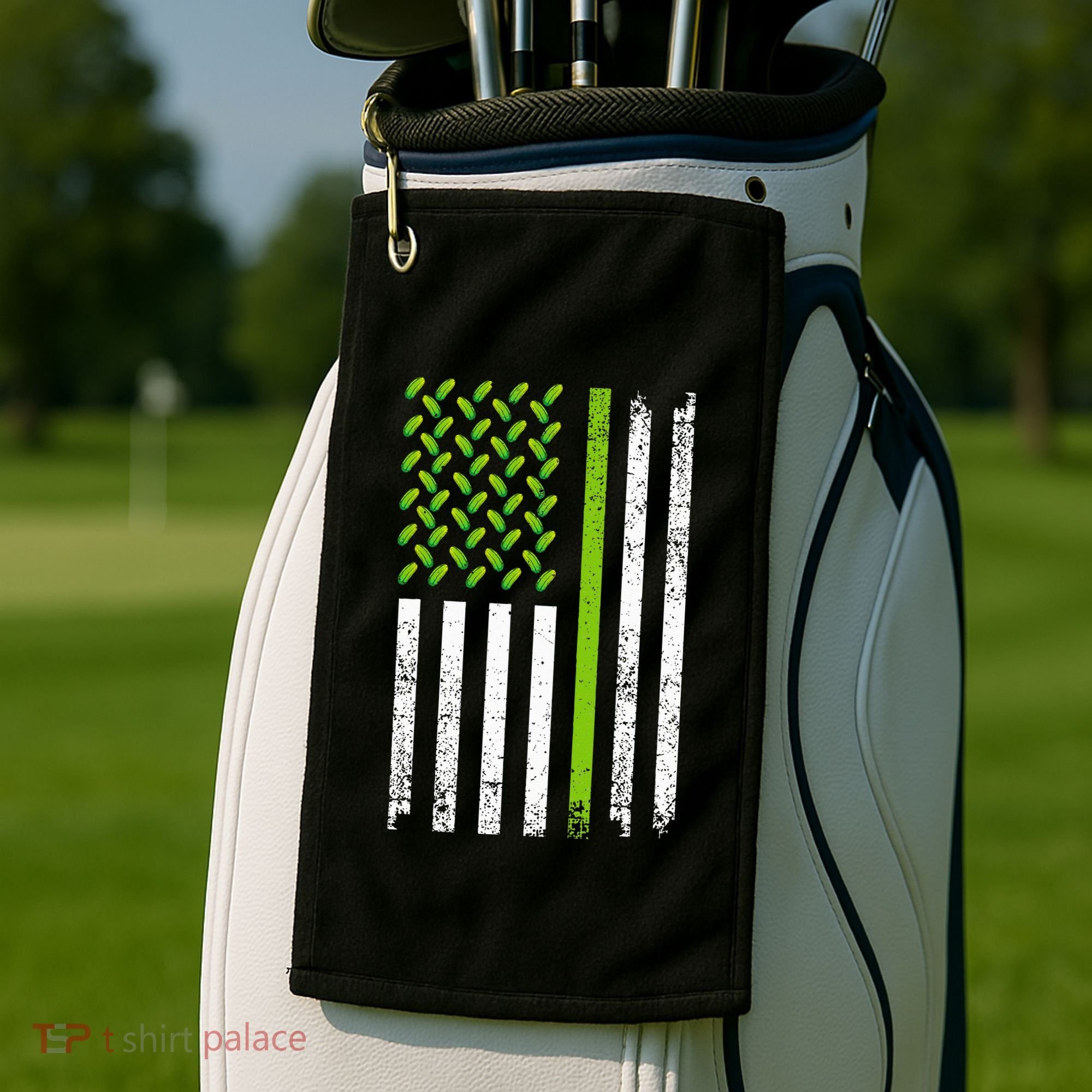 Cool Pickle Art Gag Dill Pickle Costume Golf Towel