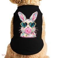 Cute Pop Art Bubblegum Easter Bunny Doggie Tank thumb 0