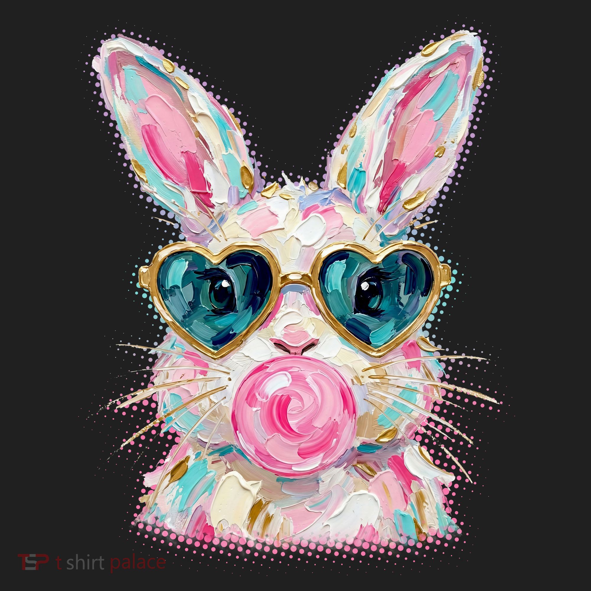 Cute Pop Art Bubblegum Easter Bunny Beanie