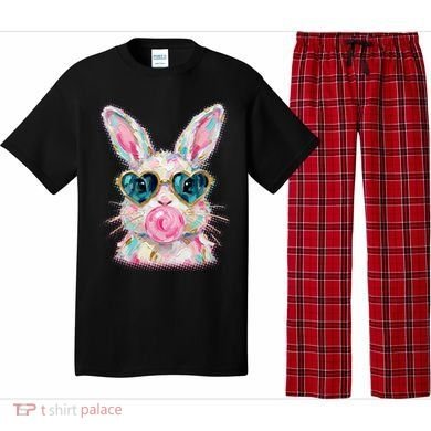 Cute Pop Art Bubblegum Easter Bunny Pajama Set