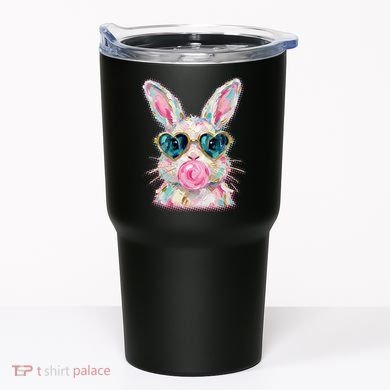 Cute Pop Art Bubblegum Easter Bunny Tumbler