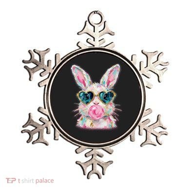 Cute Pop Art Bubblegum Easter Bunny Ornament