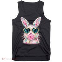 Cute Pop Art Bubblegum Easter Bunny Tank Top thumb 0