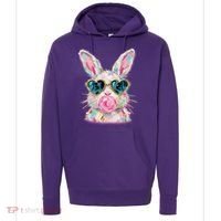 Cute Pop Art Bubblegum Easter Bunny Hoodie thumb 0