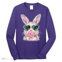 Cute Pop Art Bubblegum Easter Bunny Long Sleeve Shirt thumb 0