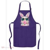 Cute Pop Art Bubblegum Easter Bunny Apron thumb 0