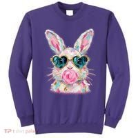 Cute Pop Art Bubblegum Easter Bunny Sweatshirt thumb 0