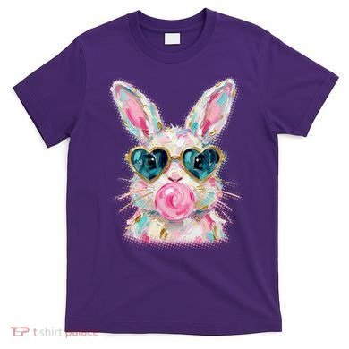 Cute Pop Art Bubblegum Easter Bunny T-Shirt