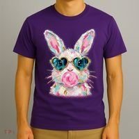 Cute Pop Art Bubblegum Easter Bunny T-Shirt thumb 3