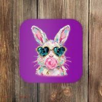 Cute Pop Art Bubblegum Easter Bunny Coaster thumb 0