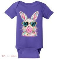 Cute Pop Art Bubblegum Easter Bunny Baby Bodysuit thumb 0