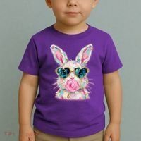 Cute Pop Art Bubblegum Easter Bunny Toddler T-Shirt thumb 2