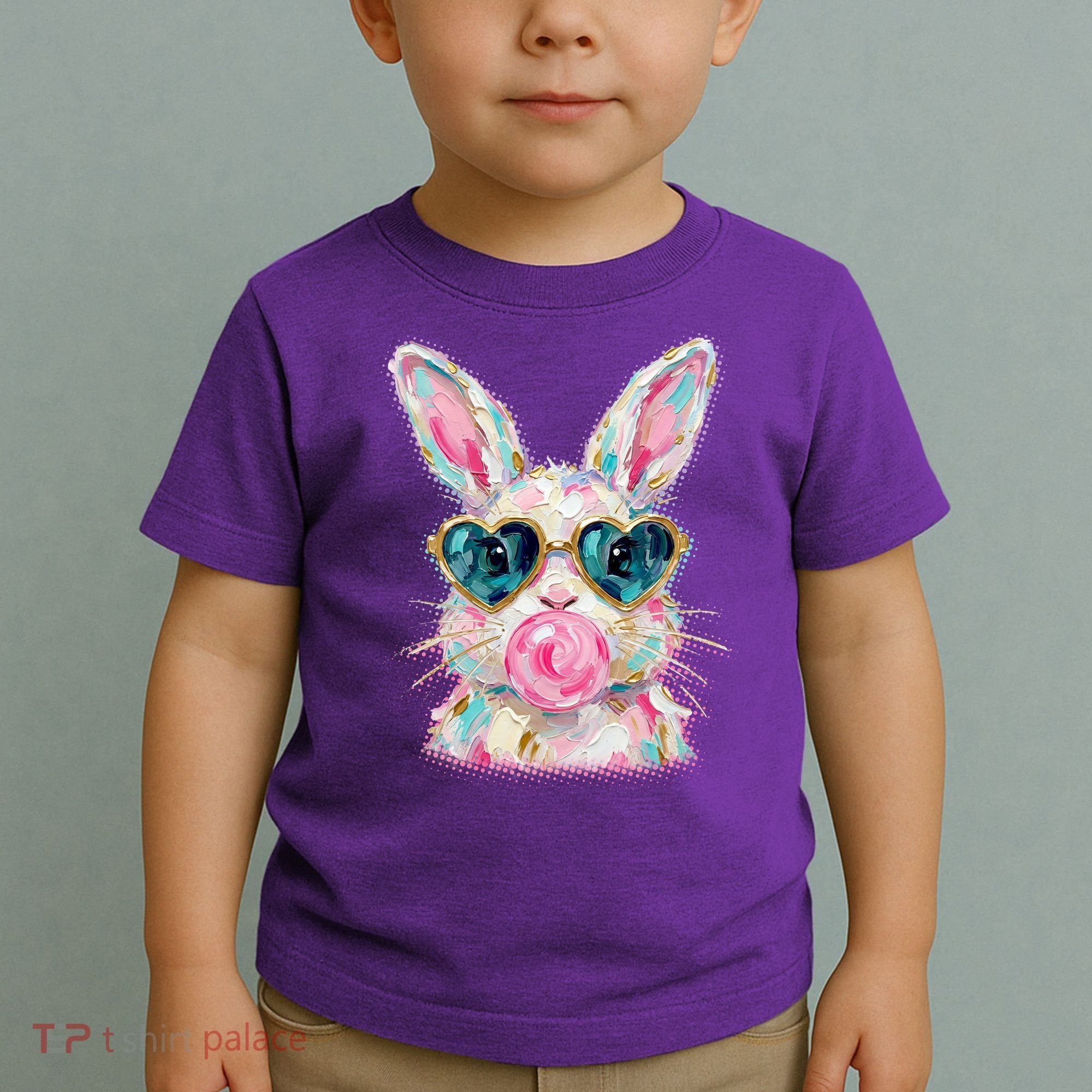 Cute Pop Art Bubblegum Easter Bunny Toddler T-Shirt