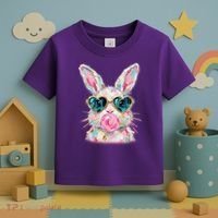 Cute Pop Art Bubblegum Easter Bunny Toddler T-Shirt thumb 3
