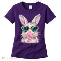 Cute Pop Art Bubblegum Easter Bunny Women's T-Shirt thumb 0