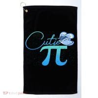Cute Pie And Pi Day Math Lover Gift I National Pi Day Cool Gift Golf Towel thumb 0
