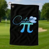 Cute Pie And Pi Day Math Lover Gift I National Pi Day Cool Gift Golf Towel thumb 1