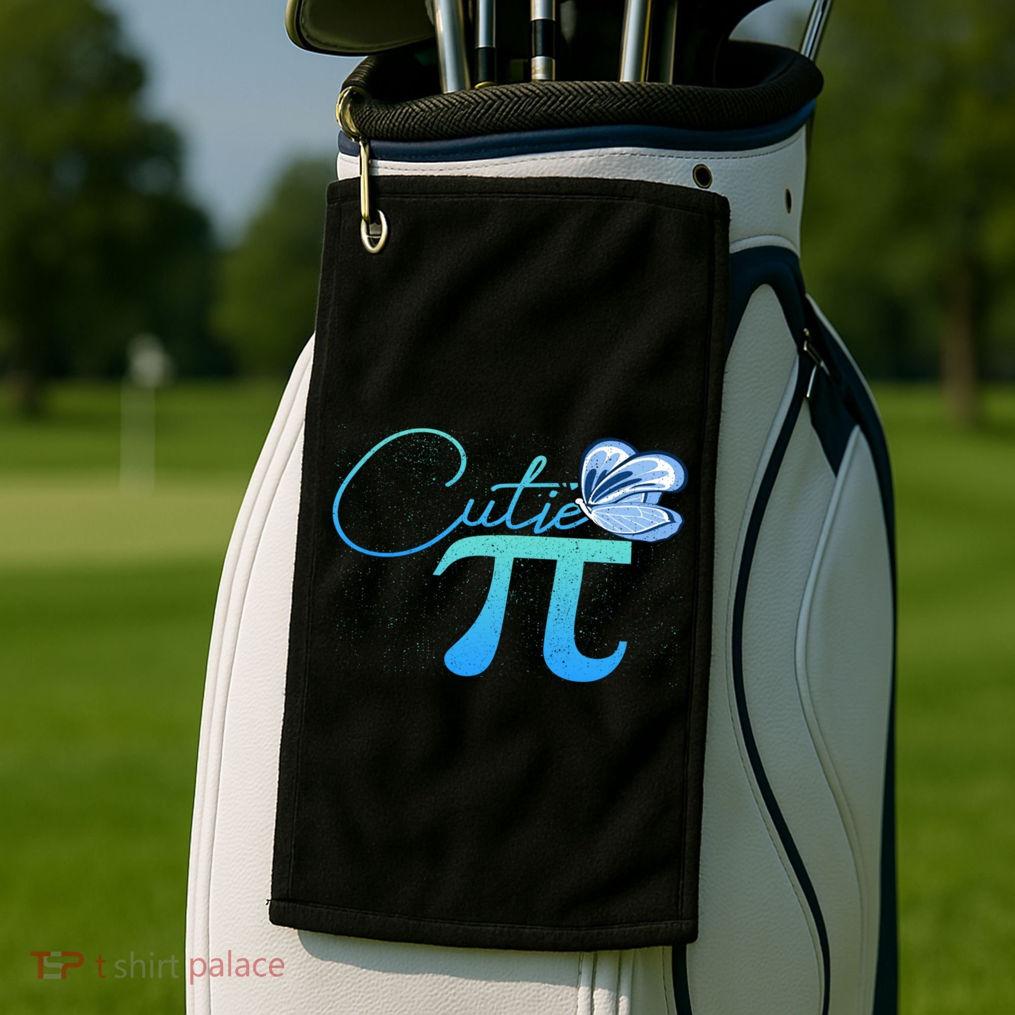 Cute Pie And Pi Day Math Lover Gift I National Pi Day Cool Gift Golf Towel