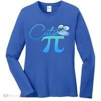 Cute Pie And Pi Day Math Lover Gift I National Pi Day Cool Gift Women's Long Sleeve Shirt thumb 0