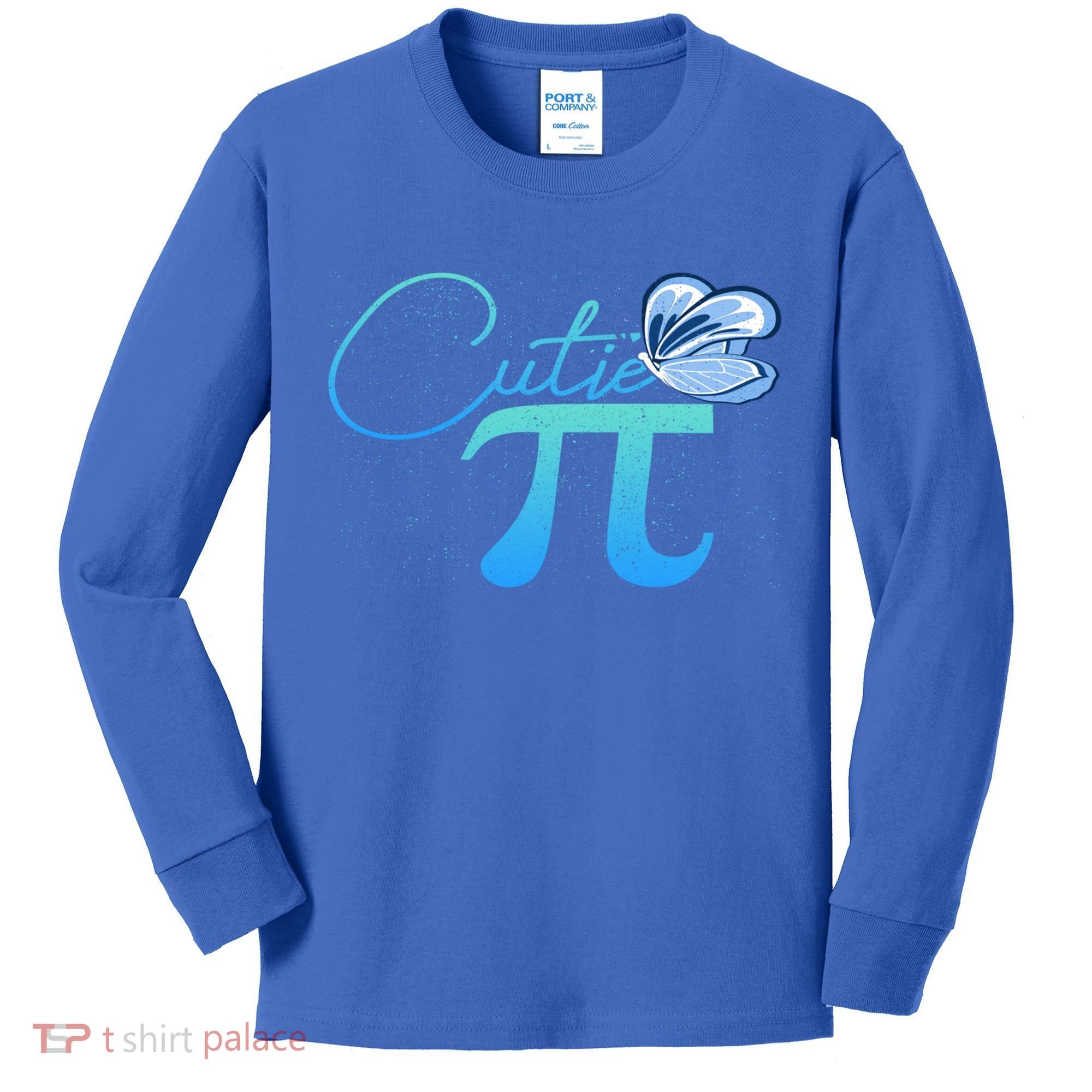 Cute Pie And Pi Day Math Lover Gift I National Pi Day Cool Gift Kids Long Sleeve Shirt