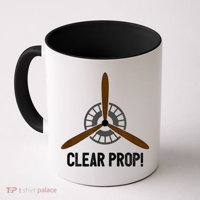 Clear Prop Aviation Airplane Pilot Propeller Coffee Mug
