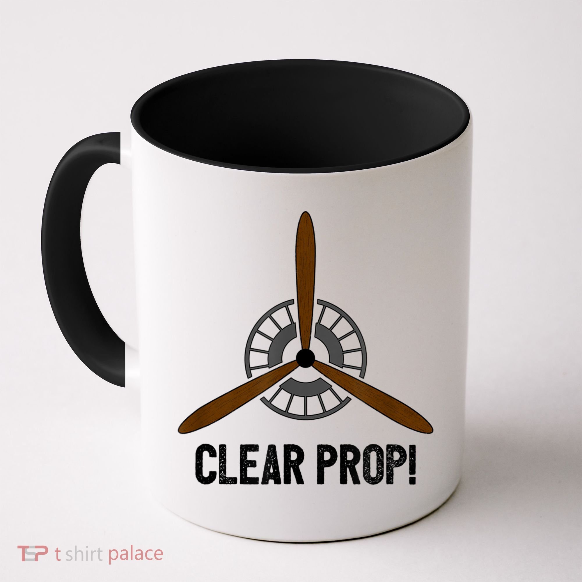 Clear Prop Aviation Airplane Pilot Propeller Coffee Mug