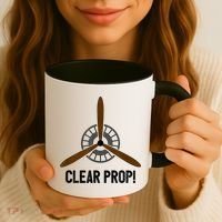 Clear Prop Aviation Airplane Pilot Propeller Coffee Mug thumb 3