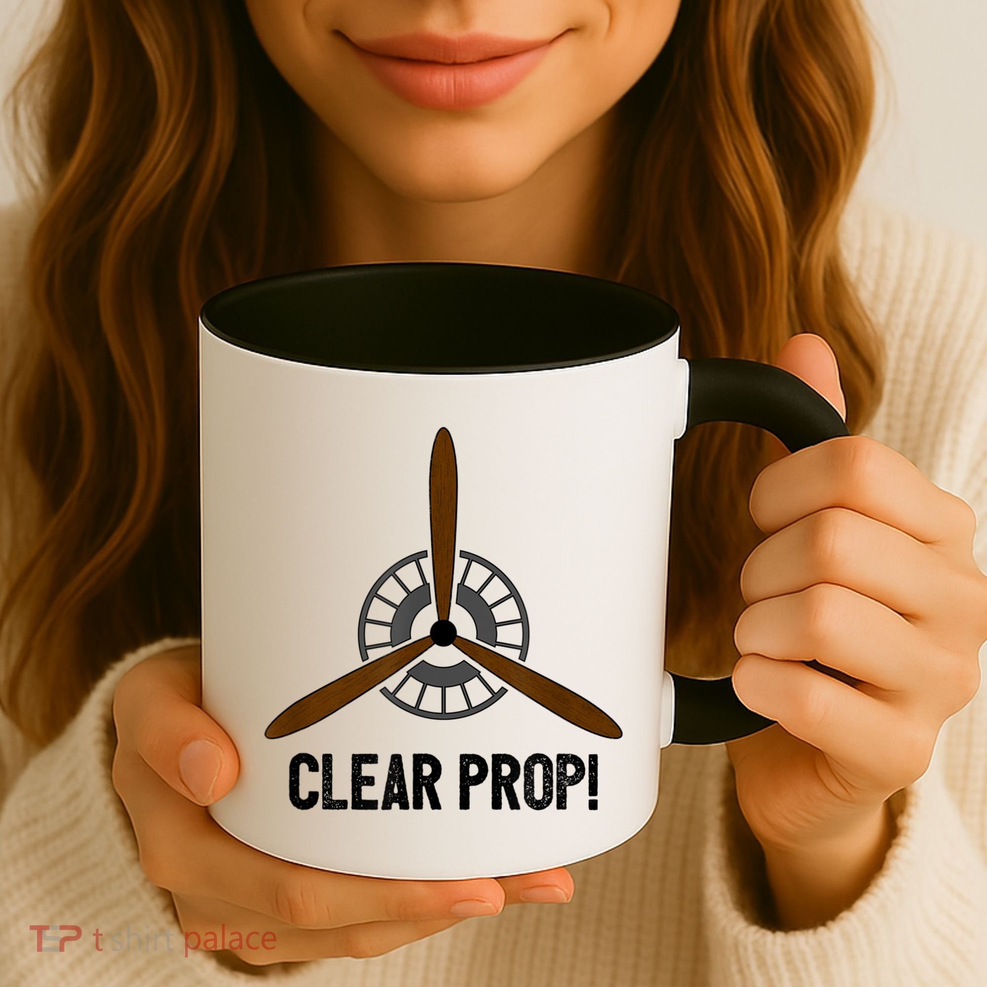 Clear Prop Aviation Airplane Pilot Propeller Coffee Mug