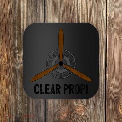 Clear Prop Aviation Airplane Pilot Propeller Coaster