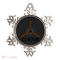 Clear Prop Aviation Airplane Pilot Propeller Ornament thumb 0