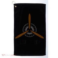 Clear Prop Aviation Airplane Pilot Propeller Golf Towel thumb 0