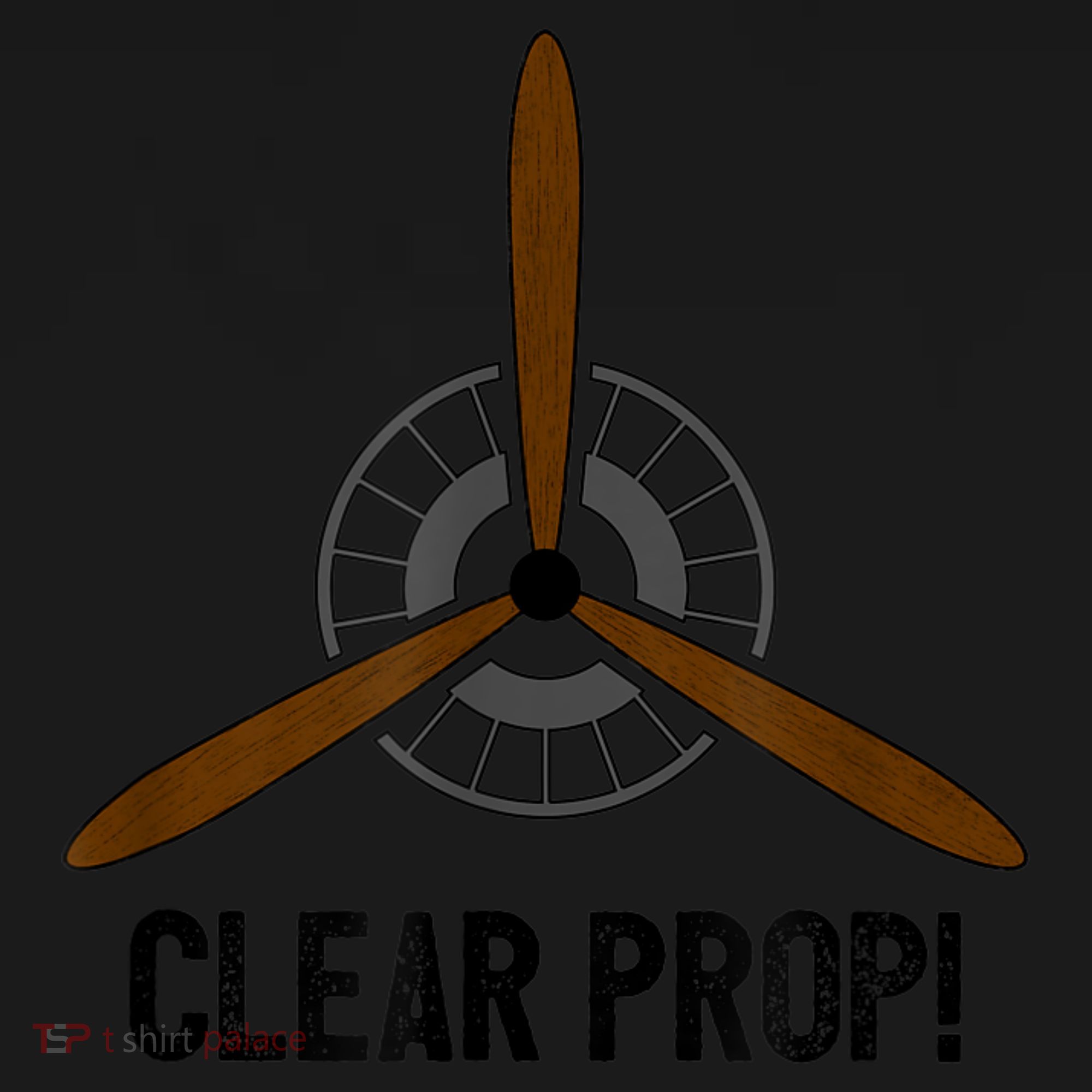 Clear Prop Aviation Airplane Pilot Propeller Women's T-Shirt
