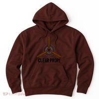 Clear Prop Aviation Airplane Pilot Propeller Hoodie thumb 0