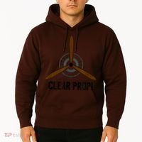 Clear Prop Aviation Airplane Pilot Propeller Hoodie thumb 2