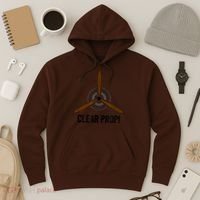 Clear Prop Aviation Airplane Pilot Propeller Hoodie thumb 3