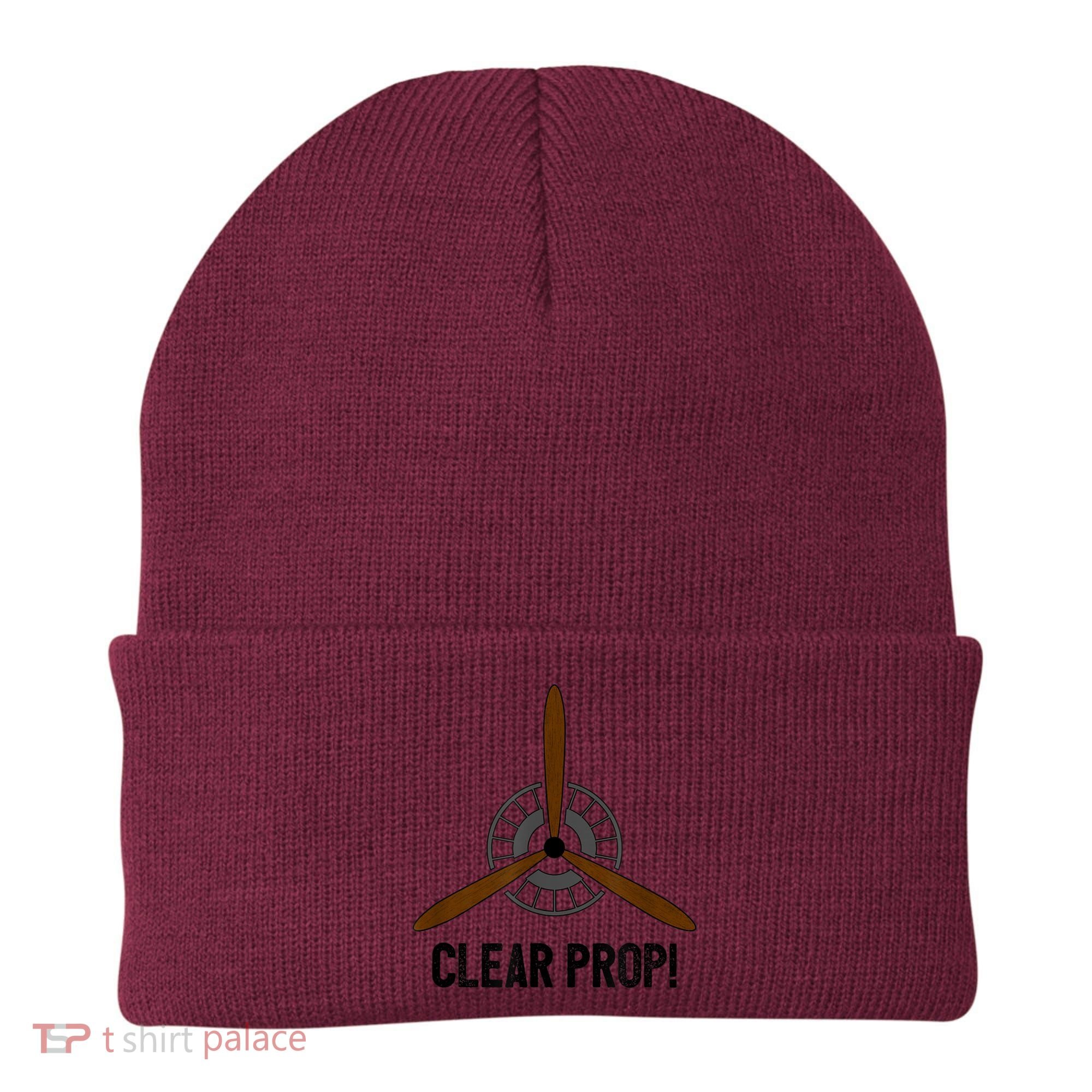 Clear Prop Aviation Airplane Pilot Propeller Beanie