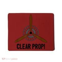 Clear Prop Aviation Airplane Pilot Propeller Mousepad thumb 0