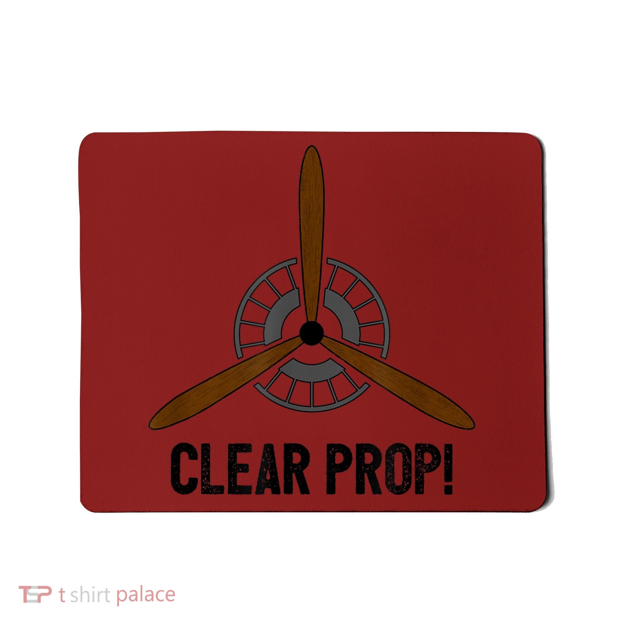 Clear Prop Aviation Airplane Pilot Propeller Mousepad