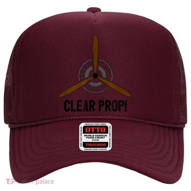 Clear Prop Aviation Airplane Pilot Propeller Hat