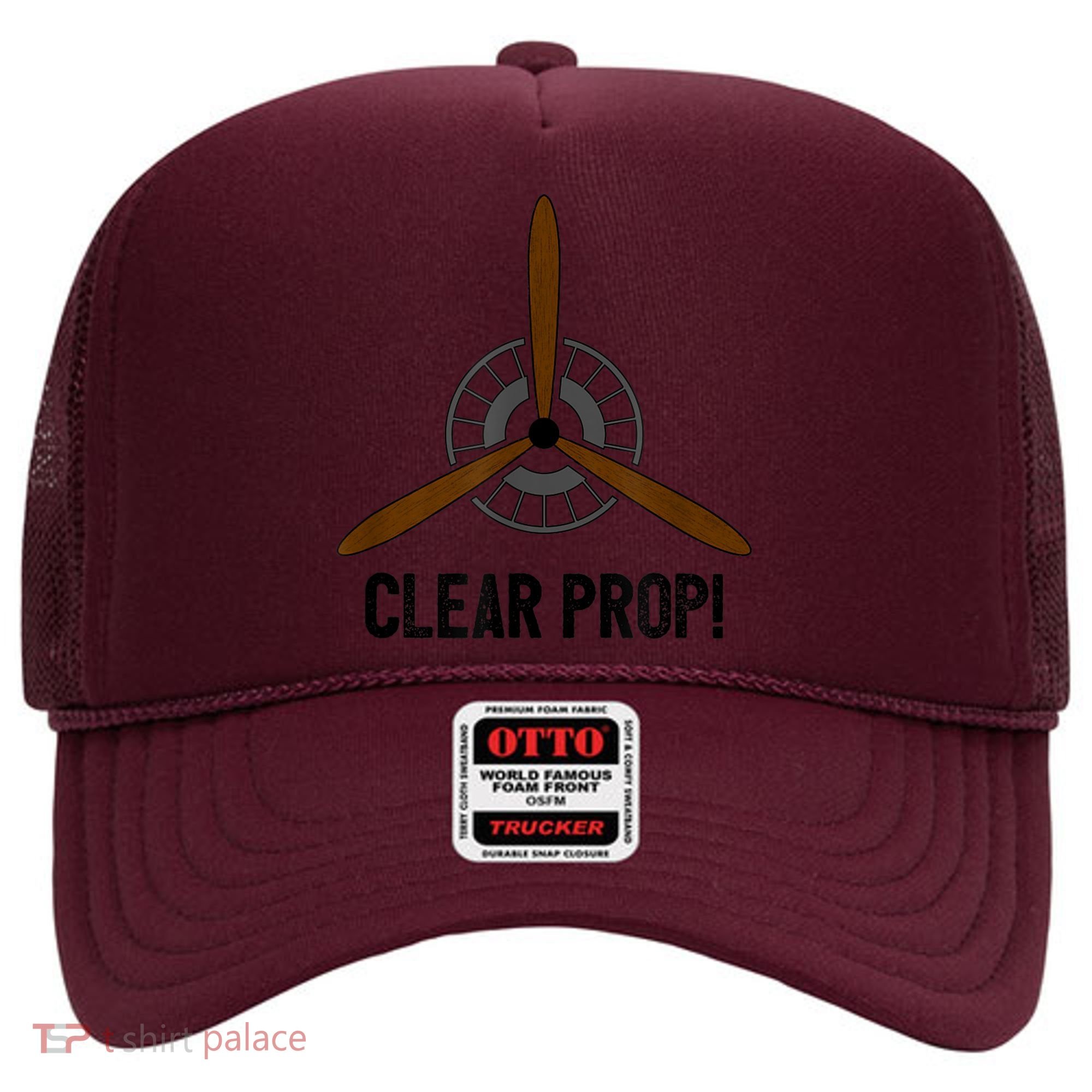 Clear Prop Aviation Airplane Pilot Propeller Hat